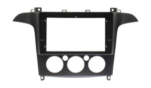 Рамка магнитолы 9.0" (цв.Черный) для FORD S-Max 2006-2015 Кондиционер