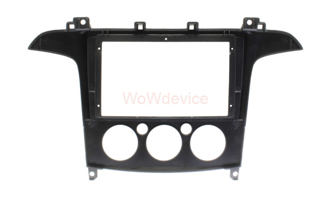 Рамка магнитолы 9.0" (цв.Черный) для FORD S-Max 2006-2015 Кондиционер