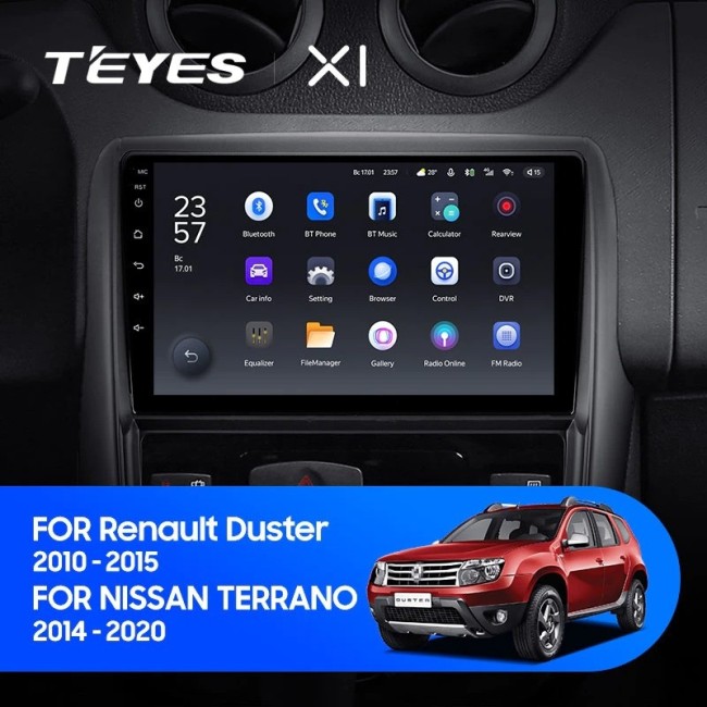 Штатная магнитола Teyes X1 4G 2/32 Nissan Terrano (2014-2020)