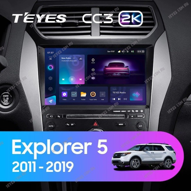 Штатная магнитола Teyes CC3 2K 3/32 Ford Explorer 5 (2011-2019) Тип-В