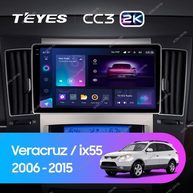 Штатная магнитола Teyes CC3 2K 3/32 Hyundai ix55 (2006-2015)
