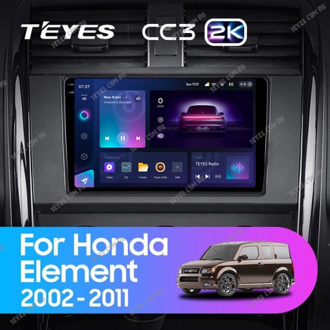 Штатная магнитола Teyes CC3 2K 4/64 Honda Element YH (2002-2011)