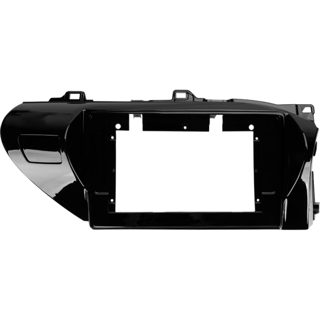 Рамка магнитолы 10.2" (цв.Глянцевый Черный) для TOYOTA Hilux 2015+ Правый руль