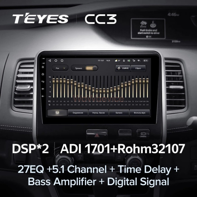 Штатная магнитола Teyes CC3 4/64 Nissan Serena 5 C27 (2016-2019) F2 правый руль