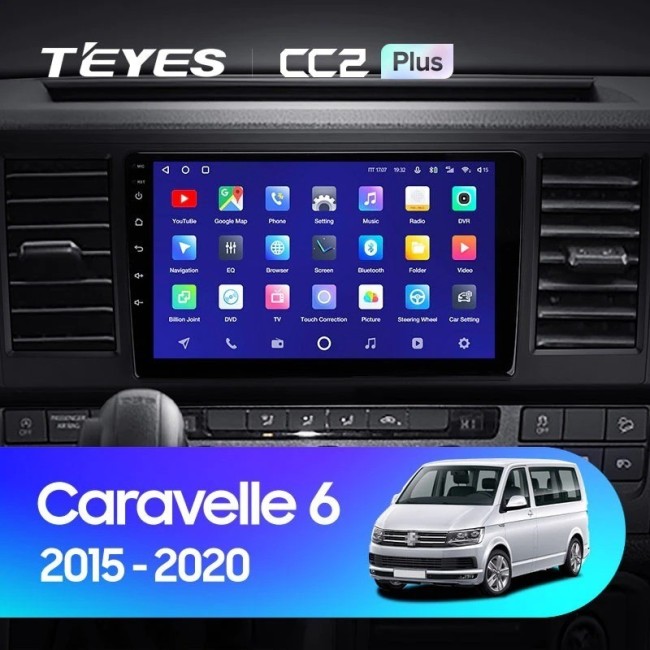 Штатная магнитола Teyes CC2L Plus 1/16 Volkswagen Caravelle T6 (2015-2020)