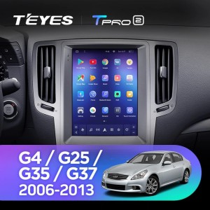 Штатная магнитола Tesla style Teyes TPRO 2 3/32 Infiniti G4 G25 G35 G37 2006-2013