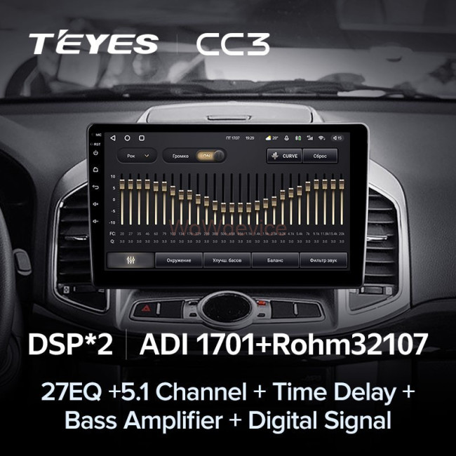 Штатная магнитола Teyes CC3 360 6/128 Chevrolet Captiva 1 (2011-2016)