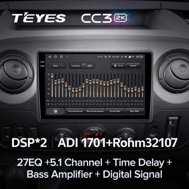 Штатная магнитола Teyes CC3 2K 4/64 Opel Movano 2 (2010-2019) (F2)