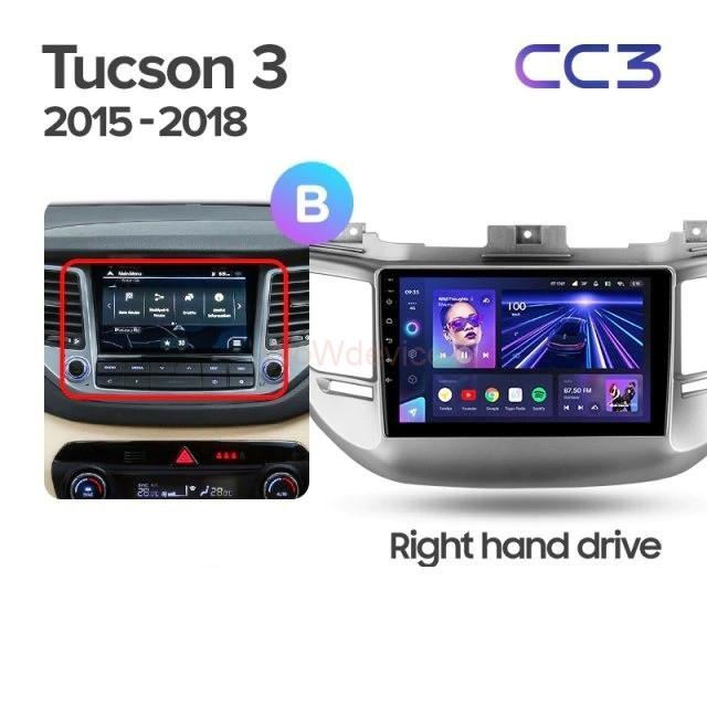 Штатная магнитола Teyes CC3 360 6/128 Hyundai Tucson 3 (2015-2018) Тип-A Штатная магнитола Teyes CC3 360 6/128 Hyundai Tucson 3 (2015-2018) Тип-A