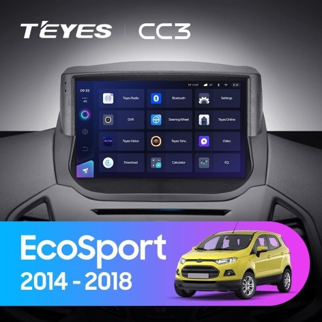 Штатная магнитола Teyes CC3 6/128 Ford EcoSport (2014-2018)