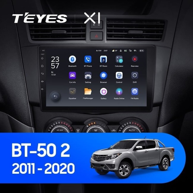 Штатная магнитола Teyes X1 4G 2/32 Mazda BT-50 (2011-2020)