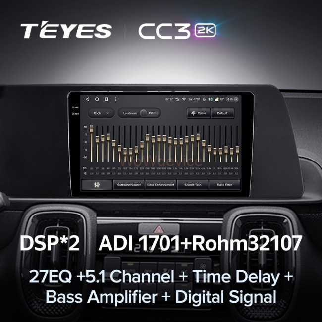 Штатная магнитола Teyes CC3 2K 360 6/128 Kia Sonet (2020-2022)