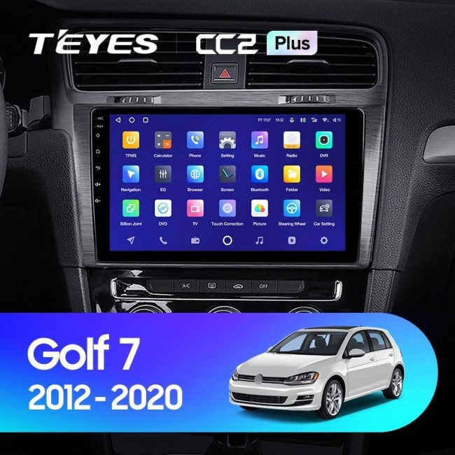 Штатная магнитола Teyes CC2L Plus 1/16 Volkswagen Golf 7 MK7 (2014-2018) (F2) Тип-A