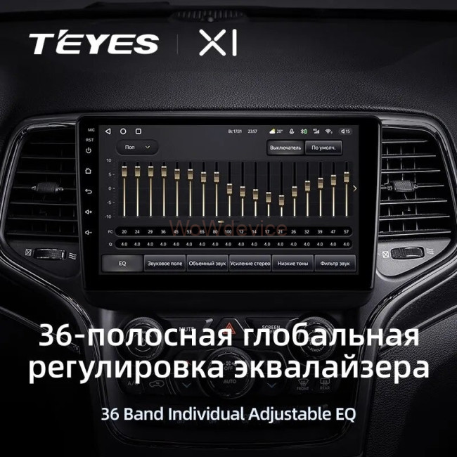 Штатная магнитола Teyes X1 4G 2/32 Jeep Grand Cherokee WK2 (2013-2020) F2