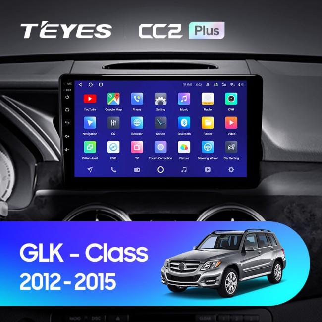 Штатная магнитола Teyes CC2 Plus 4/64 Mercedes-Benz GLK-Class X204 (2012-2015)