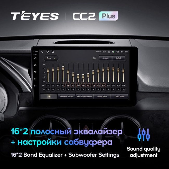 Штатная магнитола Teyes CC2 Plus 4/64 Mercedes-Benz GLK-Class X204 (2012-2015)
