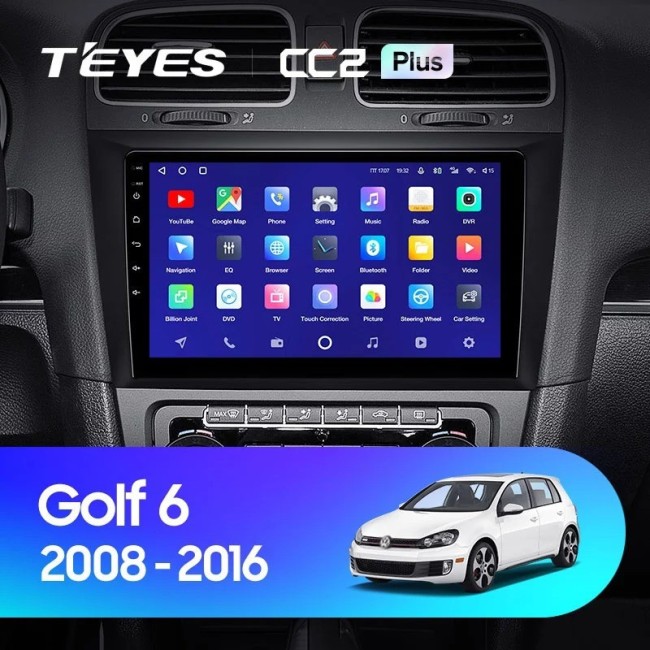 Штатная магнитола Teyes CC2L Plus 1/16 Volkswagen Golf 6 (2008-2016)