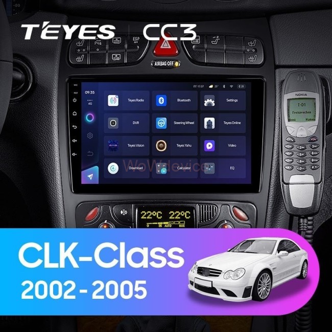 Штатная магнитола Teyes CC3L 4/32 Mercedes-Benz CLK Class C209 A209 (2002-2005)