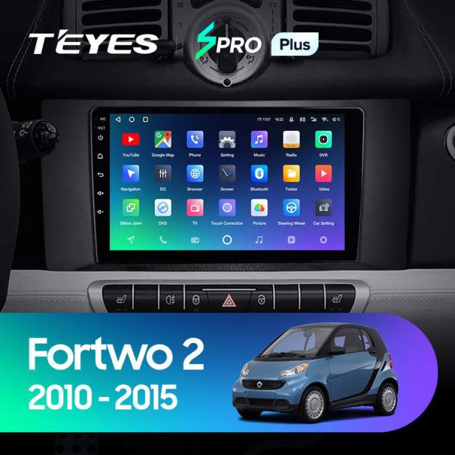 Штатная магнитола Teyes SPRO Plus 6/128 Mercedes Benz Smart Fortwo 2 (2010-2015)