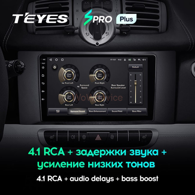 Штатная магнитола Teyes SPRO Plus 6/128 Mercedes Benz Smart Fortwo 2 (2010-2015)