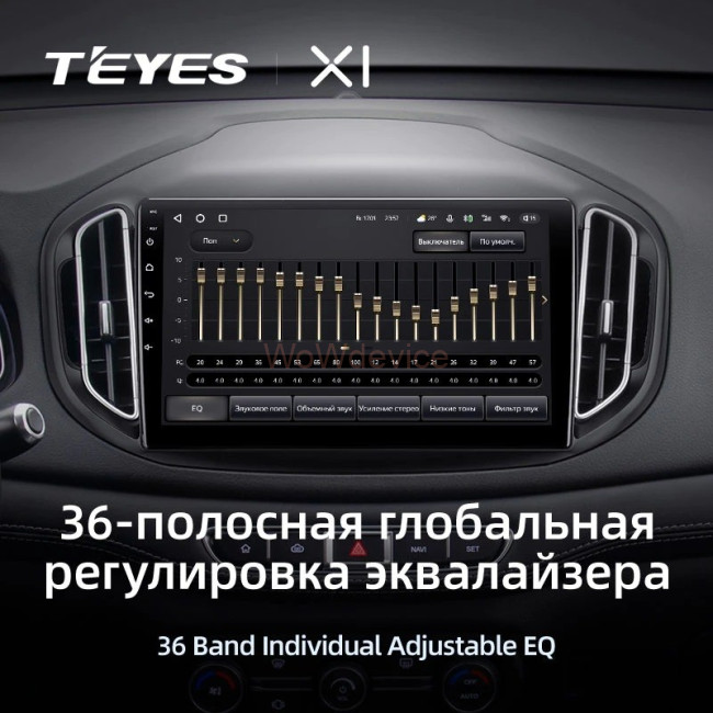 Штатная магнитола Teyes X1 4G 2/32 Chery Tiggo 7 (2016-2020) F2