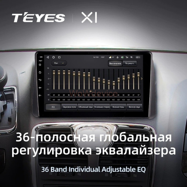 Штатная магнитола Teyes X1 4G 2/32 Chrysler Grand Voyager 5 (2011-2015)