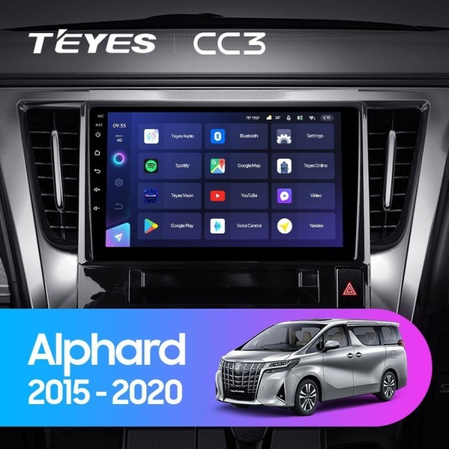 Штатная магнитола Teyes CC3 360 6/128 Toyota Alphard H30 (2015-2020)