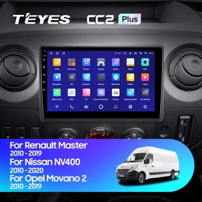 Штатная магнитола Teyes CC2 Plus 3/32 Opel Movano 2 (2010-2019)