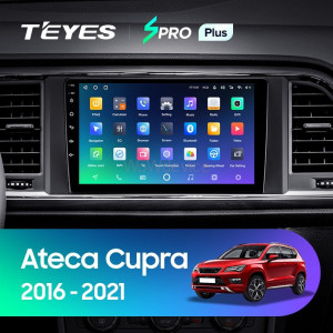 Штатная магнитола Teyes SPRO Plus 6/128 Seat Ateca Cupra (2016-2021)