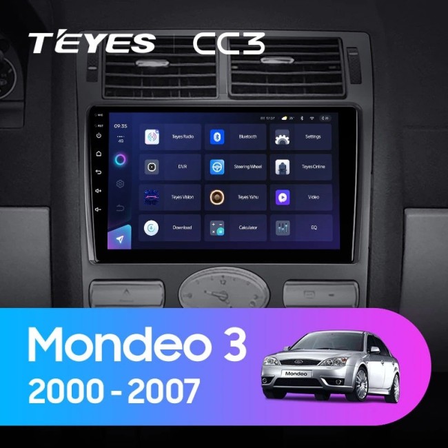 Штатная магнитола Teyes CC3 360 6/128 Ford Mondeo 3 (2000-2007) F2