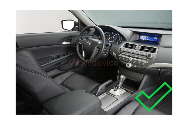 Рамка магнитолы 9.0" (цв.Черный) для HONDA Accord 2002-2007 Верхнее крепление Рамка магнитолы 9.0" (цв.Черный) для HONDA Accord 2002-2007 Верхнее крепление