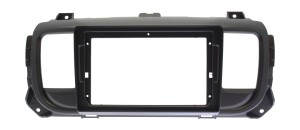 Рамка магнитолы 9.0" (цв.Черный) для TOYOTA ProAce 2016+ / PEUGEOT Expert, Traveller 2016+ / OPEL Vivaro, Zafira Life 2019+ / CITROEN Jumpy, Spacetourer, Dispatch 2016+