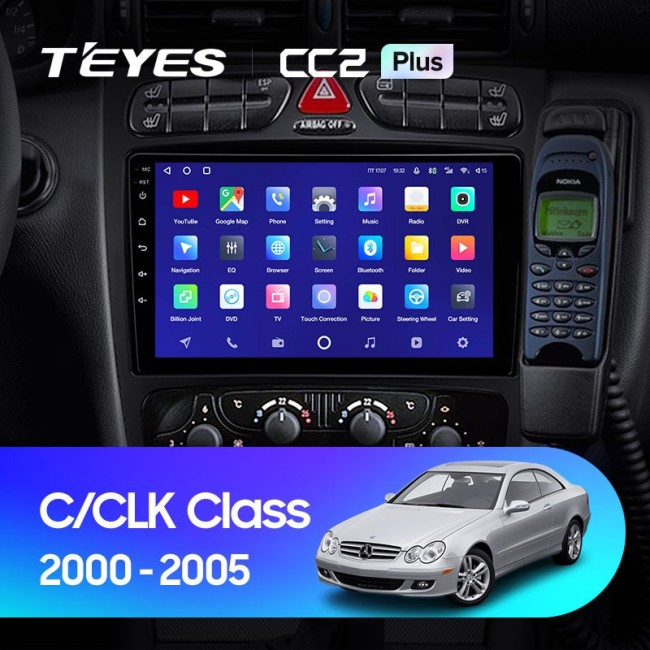 Штатная магнитола Teyes CC2 Plus 3/32 Mercedes Benz C/CLK Class S203 W203 W209 A209 (2000-2005)