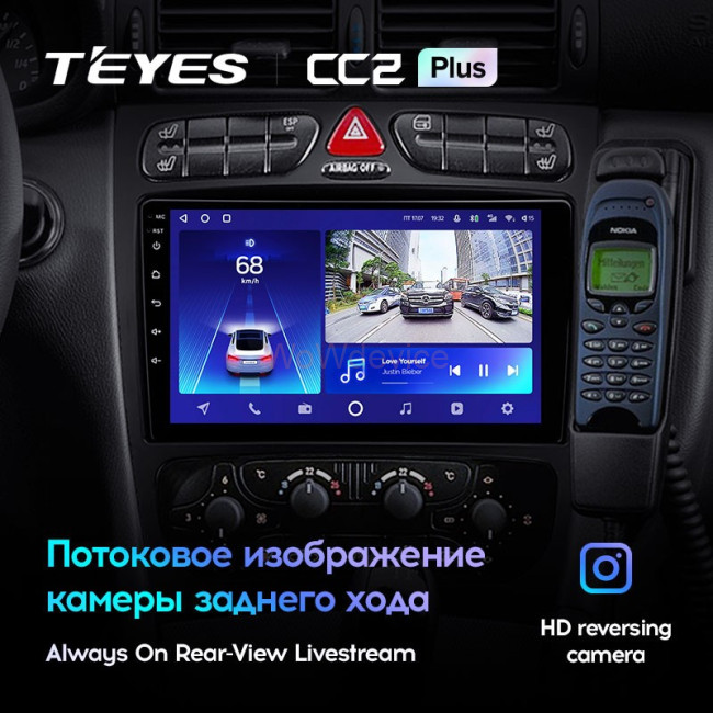 Штатная магнитола Teyes CC2 Plus 3/32 Mercedes Benz C/CLK Class S203 W203 W209 A209 (2000-2005)