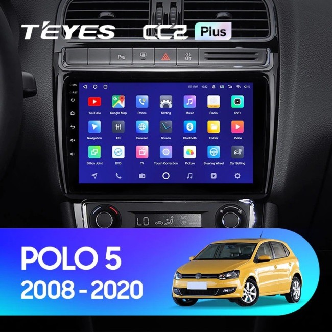 Штатная магнитола Teyes CC2 Plus 3/32 Volkswagen Polo (2009-2016)