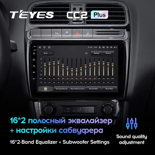 Штатная магнитола Teyes CC2 Plus 3/32 Volkswagen Polo (2009-2016)