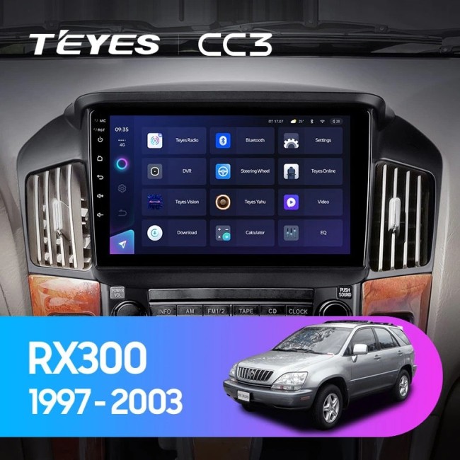 Штатная магнитола Teyes CC3 3/32 Lexus RX300 XU10 (1997-2003) F2