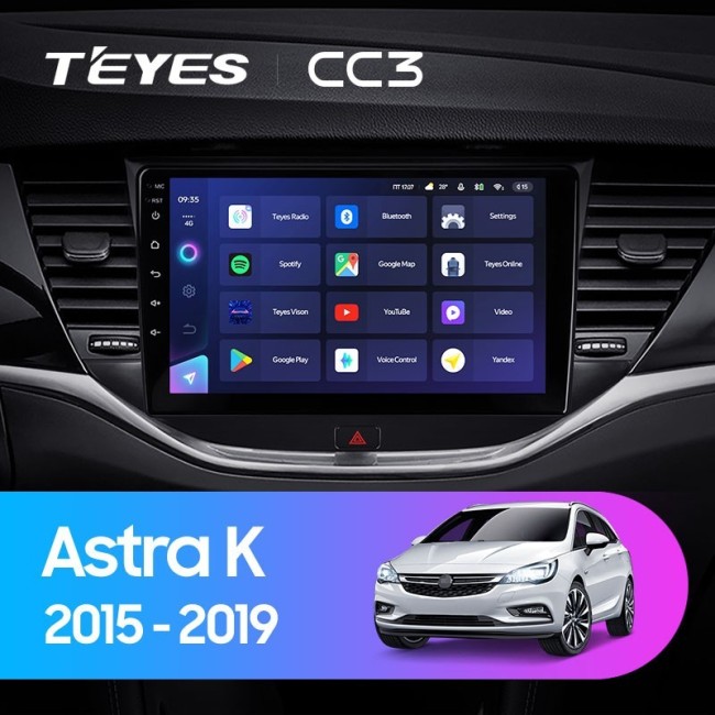 Штатная магнитола Teyes CC3 3/32 Opel Astra K (2015-2019)