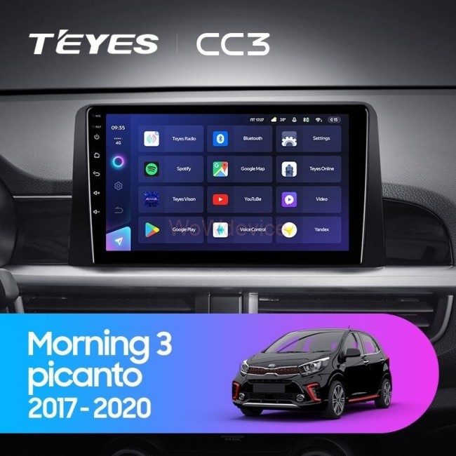 Штатная магнитола Teyes CC3L 4/32 Kia Picanto (2017-2020)