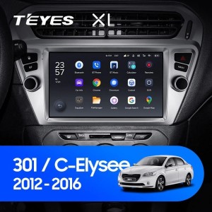 Штатная магнитола Teyes X1 4G 2/32 Citroen C-Elysee (2012-2016) Тип B