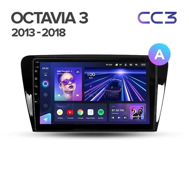 Штатная магнитола Teyes CC3 360 6/128 Skoda Octavia 3 A7 (2013-2018) Тип-B Штатная магнитола Teyes CC3 360 6/128 Skoda Octavia 3 A7 (2013-2018) Тип-B