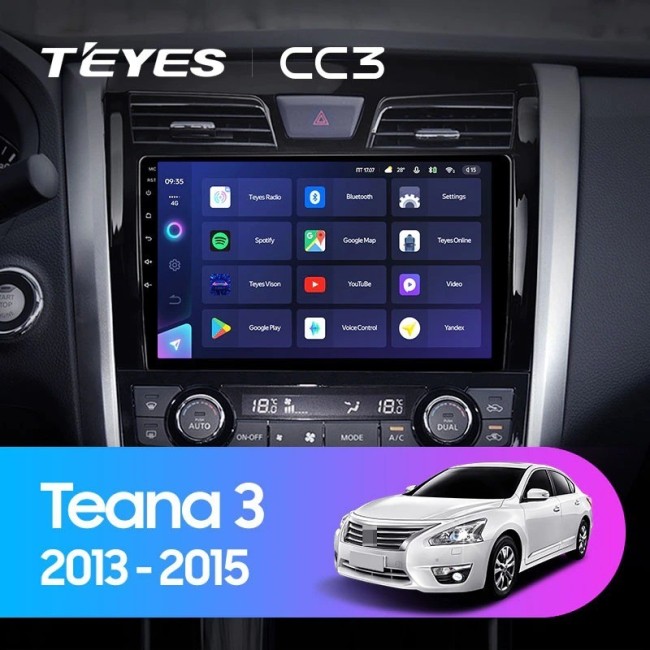 Штатная магнитола Teyes CC3 360 6/128 Nissan Teana J33 (2013-2015) Тип-C