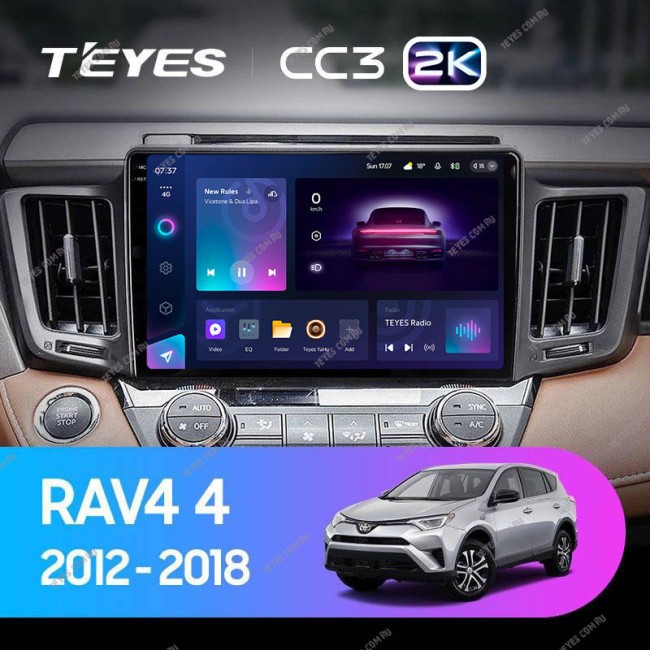 Штатная магнитола Teyes CC3 2K 3/32 Toyota RAV4 (2012-2018)