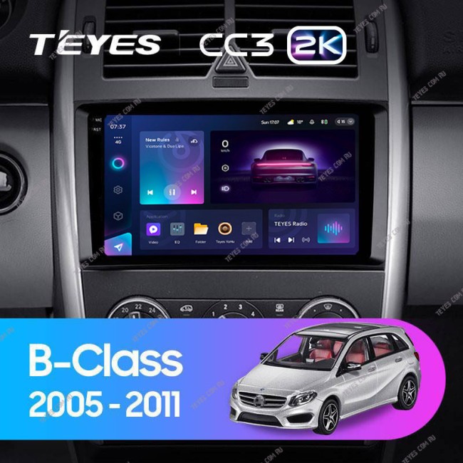 Штатная магнитола Teyes CC3 2K 6/128 Mercedes Benz B-Class T245 (2005-2011)