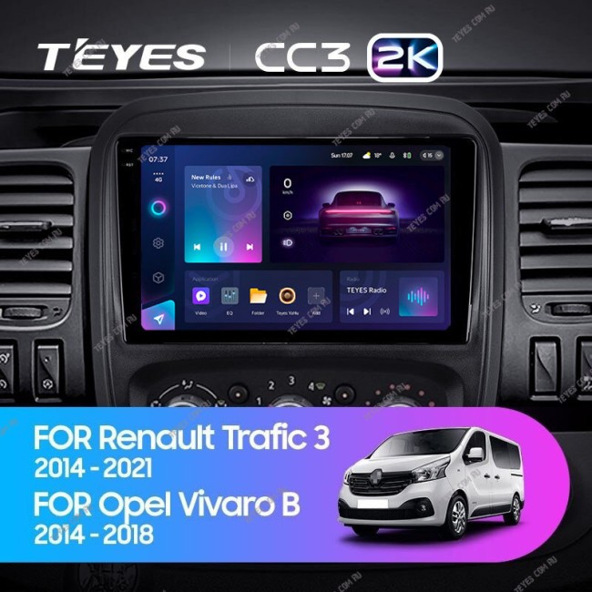 Штатная магнитола Teyes CC3 2K 6/128 Opel Vivaro B (2014-2018)