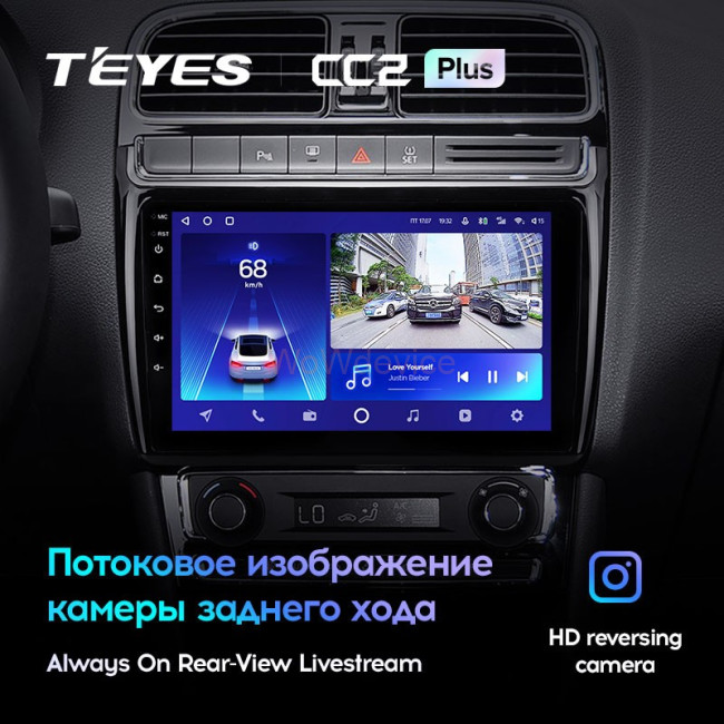 Штатная магнитола Teyes CC2 Plus 3/32 Volkswagen Polo 5 (2008-2020)