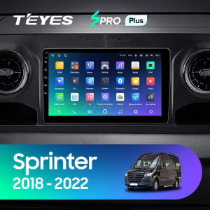 Штатная магнитола Teyes SPRO Plus 6/128 Mercedes-Benz Sprinter (2018-2022)