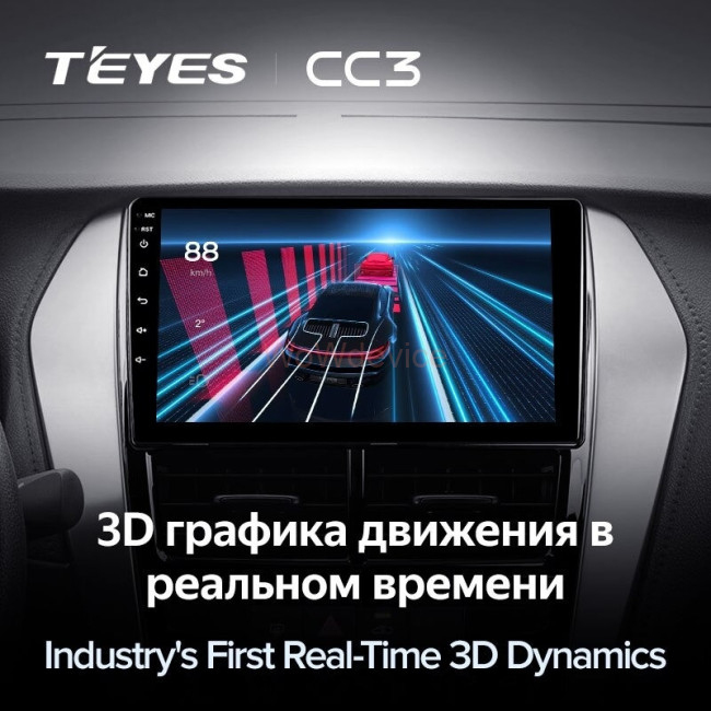 Штатная магнитола Teyes CC3 360 6/128 Toyota Yaris (2017-2020) F1