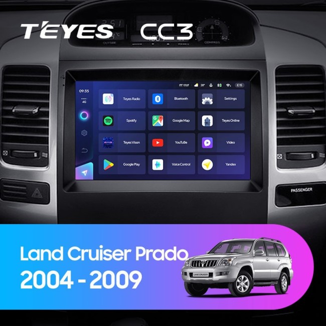 Штатная магнитола Teyes CC3 3/32 Toyota Land Cruiser Prado 120 (2004-2009)