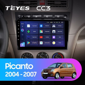 Штатная магнитола Teyes CC3L 4/32 Kia Picanto SA Morning (2004-2007)